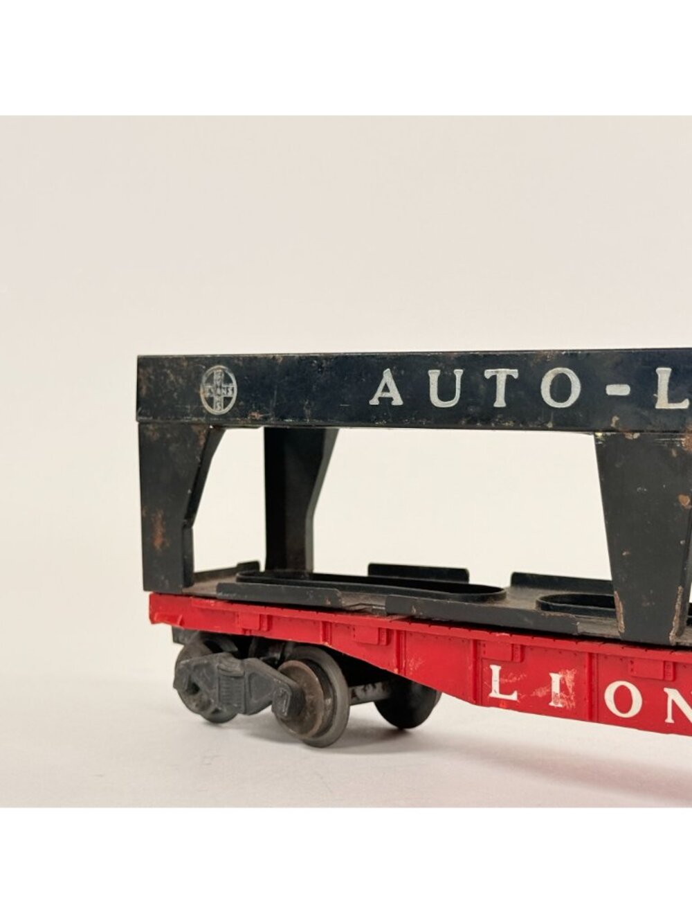 Vintage Lionel 6414 Red Autol Loader Flat Car O Gauge Model Train No Cars - Picture 5 of 9